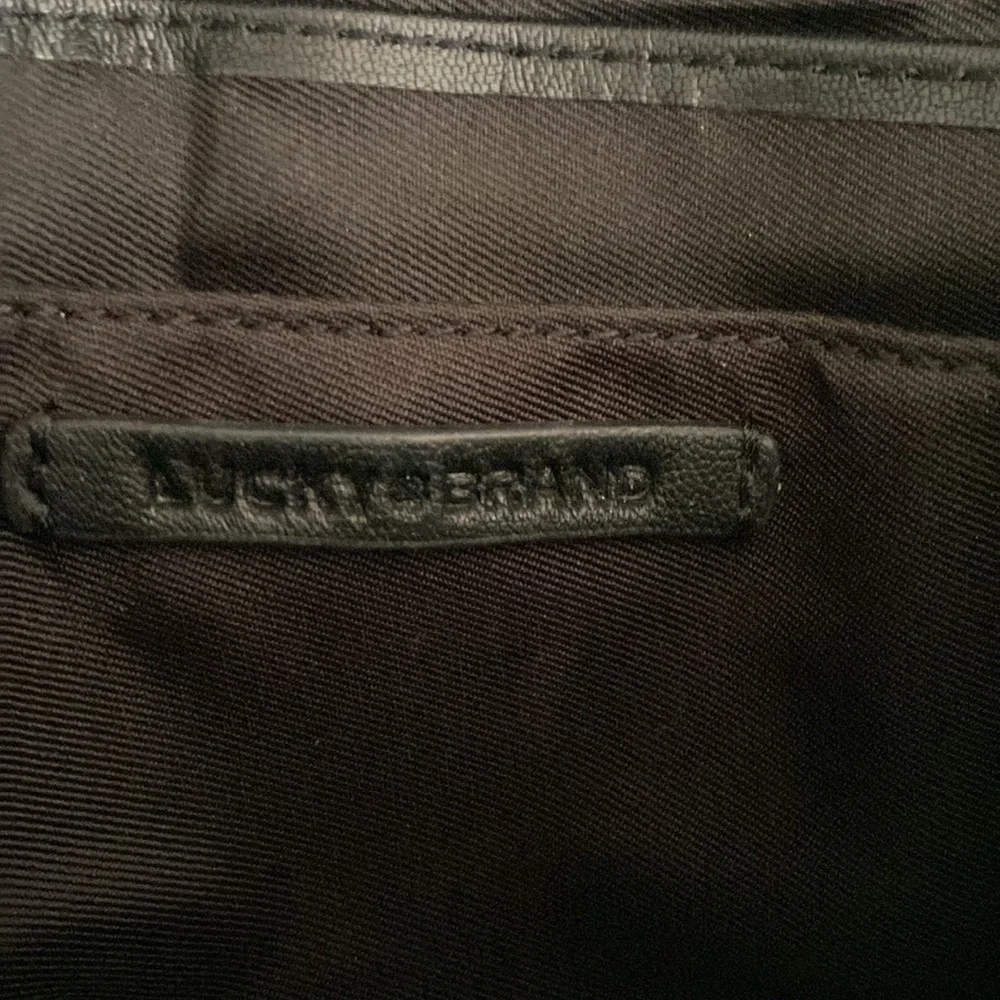 LUCKY BRAND Women’s Black Crossbody Bag with Easy Sliding Adjustable Strap